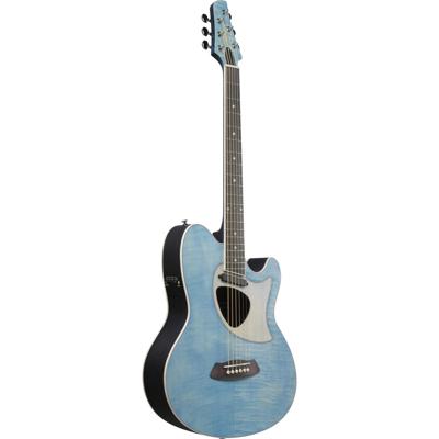 Ibanez TCM50FMODB Open Pore Denim Blue elektrisch akoestische westerngitaar