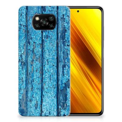 Xiaomi Poco X3 | Poco X3 Pro | Bumper Hoesje | Wood Blue