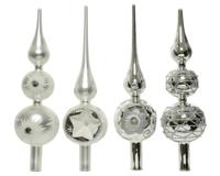 Piek glas zilver 31cm - thumbnail