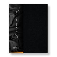 Dommelin Dommelin Topper Hoeslaken Uni Percal 200TC 533 Zwart 180x220/9 - thumbnail