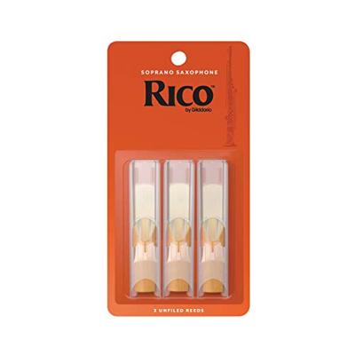 D&apos;Addario Woodwinds RIA0320 Rico Sopraansaxofoonriet, 2.0, 3-pack, Unfiled