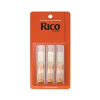 D&apos;Addario Woodwinds RIA0320 Rico Sopraansaxofoonriet, 2.0, 3-pack, Unfiled - thumbnail