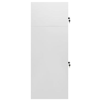 VidaXL Zadelkast 53x53x140 cm staal lichtgrijs