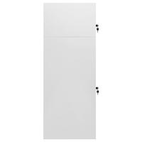 VidaXL Zadelkast 53x53x140 cm staal lichtgrijs - thumbnail