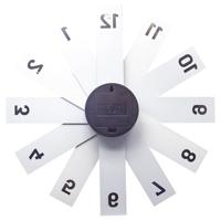 NeXtime NE-3285ZW Design Wandklok - 40cm- Stille Klok - Zwart - Acryl - "Plexi" - thumbnail