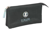 Pennenetui met 3 vakken El Pulpo Grijs 22 x 12 x 3 cm - thumbnail