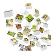 Hubelino blokpuzzel dinosaurus wereld - 35st. - thumbnail