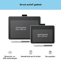 Wacom One M grafische tablet Zwart, Wit 216 x 135 mm USB - thumbnail