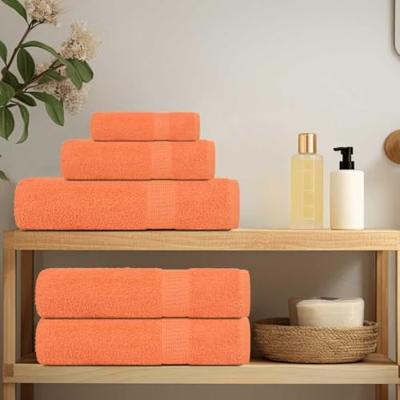 VidaXL Gastendoekjes 2 st 30x50 cm 360 g/m² 100% katoen oranje
