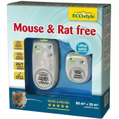 Ecostyle Mouse & rat free duopack 80m2 + 30m2 Ecostyle Mouse & rat free duopack 80m2 + 30m2