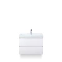 Maxx XL Badmeubelset 80 cm - Wit Hoogglans - Wastafel Just 1 kraangat - thumbnail