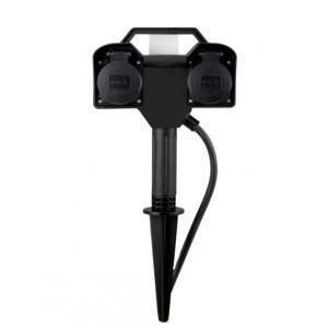 Buitenstopcontact 2-voudig met afstandbediening IP44 max 3680 Watt Buitenstopcontact 2-voudig met afstandbediening IP44 max 3680 Watt