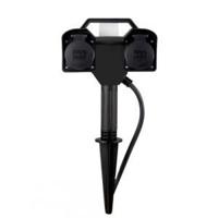 Buitenstopcontact 2-voudig met afstandbediening IP44 max 3680 Watt - thumbnail