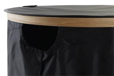 Wasmand DKD Home Decor Zwart Ek Vilt (44 x 44 x 57 cm)