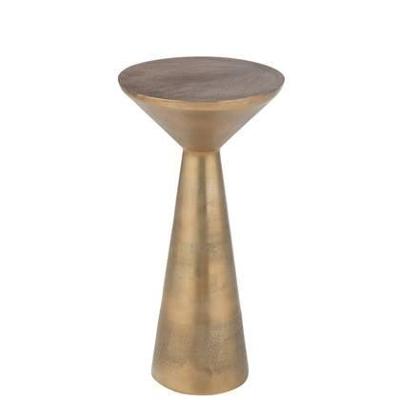 J-line - Tafel Tri Aluminium Goud - 33x33x64cm J-line - Tafel Tri Aluminium Goud - 33x33x64cm