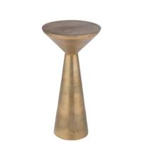 J-line - Tafel Tri Aluminium Goud - 33x33x64cm - thumbnail