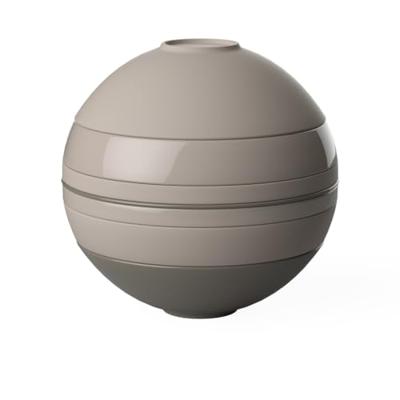 Villeroy & Boch Serviesset La Boule - Beige - 7-delig / 2 personen - 2x kom, 2x schaal, 2x universeel bord, 1x serveerschaal