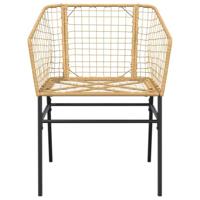 7-delige Tuinset poly rattan glas bruin - thumbnail