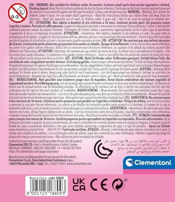 Clementoni crazy chic oogschaduw in make-up doosje panter
