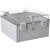 TRU COMPONENTS TC-PSC-30x30x18 Schakelkast 300 x 300 x 180 ABS, Polycarbonaat Lichtgrijs 1 stuk(s) - thumbnail