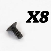 FTX - Outback Mini 3,0 Flat Head Self Tapping Screw 1,7X4 (8Pc) (FTX8926) - thumbnail
