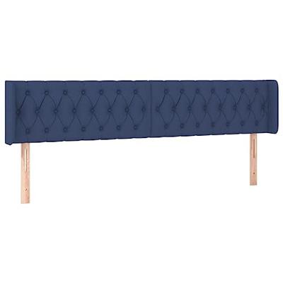 Hoofdbord LED 183x16x78/88 cm stof blauw