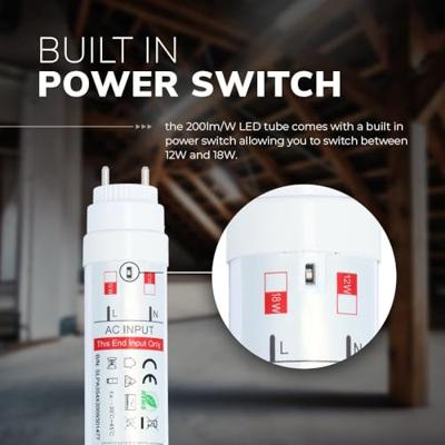 LED TL Buis 120cm - T8 G13 Fitting - 12/18 Watt 3600 lumen (200lm/W) - 6000K daglicht wit - Flikkervrij - Vervangt 150 Watt (150W/860) - Incl. Starter