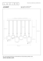 Lucide T32 - Filament lamp - Ø 3 cm - LED Dimb. - E27 - 1x4,9W 2200K - Amber - thumbnail