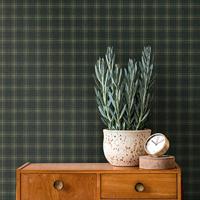 Architects Paper Art of Eden - Groen - Geruit Behang - 390643 - thumbnail