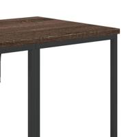 VidaXL Kledingrek met schappen bewerkt hout bruin eikenkleur - thumbnail