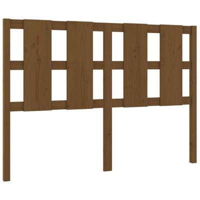 Hoofdbord 125,5x4x100 cm massief grenenhout honingbruin