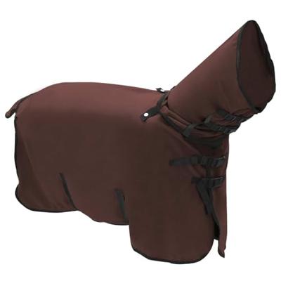 VidaXL Paardendeken volledig donkerbruin polyester