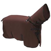 VidaXL Paardendeken volledig donkerbruin polyester - thumbnail