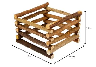 TRIXIE NATURAL LIVING HOOIRUIF 15X15X11 CM 3 ST TRIXIE NATURAL LIVING HOOIRUIF 15X15X11 CM 3 ST