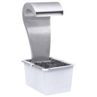 VidaXL Tuinwaterval 52,4x34,2x82 cm roestvrij staal zilverkleurig - thumbnail