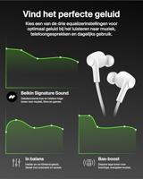 Belkin SoundForm ANC Oortjes met Draad met USB-C Connector, In-Ear Koptelefoon met Microfoon - Earbuds voor iPhone 17, iPhone 16, iPad Mini, Galaxy S25, Google Pixel 10, Android en Meer - Wit - thumbnail