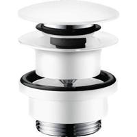 Hansgrohe afvoergarnituur afvoerplug voor wastafel- en bidetmengkranen, mat wit - thumbnail