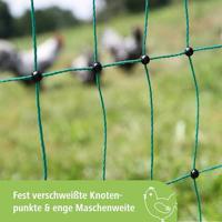 KERBL Net voor kippen 50 m - 106 cm - dubbelpuntig - groen - niet elektrisch - thumbnail