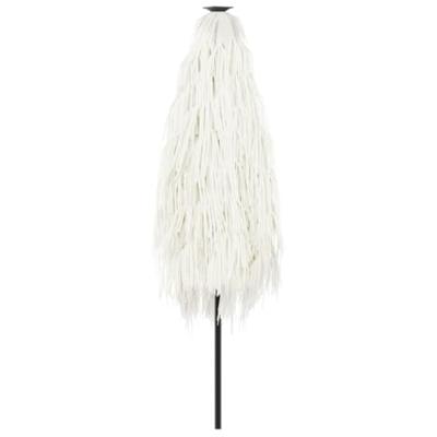 Parasol met stalen paal 268x268x226 cm wit