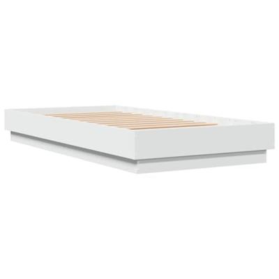 Bedframe met LED-verlichting wit 90x190 cm Bedframe met LED-verlichting wit 90x190 cm