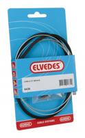 Elvedes Voorremkabel set universeel 550/1250 mm zwart - thumbnail