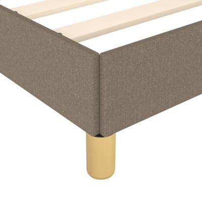 Bedframe zonder matras stof taupe 200x200 cm Bedframe zonder matras stof taupe 200x200 cm