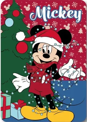 Mickey Mouse Lights Christmas Fleece deken 100 x 140 cm Mickey Mouse Lights Christmas Fleece deken 100 x 140 cm