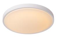 Lucide DASHER - Plafonnière Badkamer - Ø 41 cm - LED - 1x24W 2700K - IP44 - Bewegingssensor - Wit - thumbnail