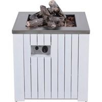 Cozy Living sfeerhaard Faro mat white aluminium 60x60 cm Garden Impressions - Garden impressions - thumbnail