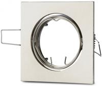 V-Tac Inbouw spot verstelbaar 50mm vierkant geschuurd staal - 5013328 - thumbnail