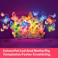 Dam 4m 3d canvas vlinders schilderen glow in the dark - thumbnail