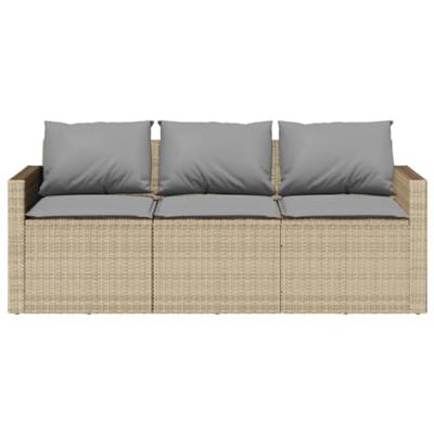 2-delige Tuinset met kussens poly rattan beige 2-delige Tuinset met kussens poly rattan beige
