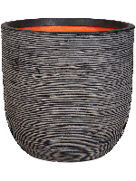 Capi Nature Rib NL bol 35x34cm bloempot antraciet - thumbnail