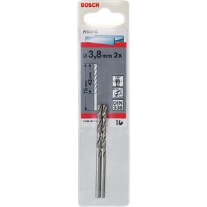 Bosch Accessoires Metaalboren HSS-G, Standard 3,8 x 43 x 75 mm 2st - 2608585915 Bosch Accessoires Metaalboren HSS-G, Standard 3,8 x 43 x 75 mm 2st - 2608585915